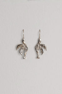 Love Bird Sterling Silver Hook Earrings