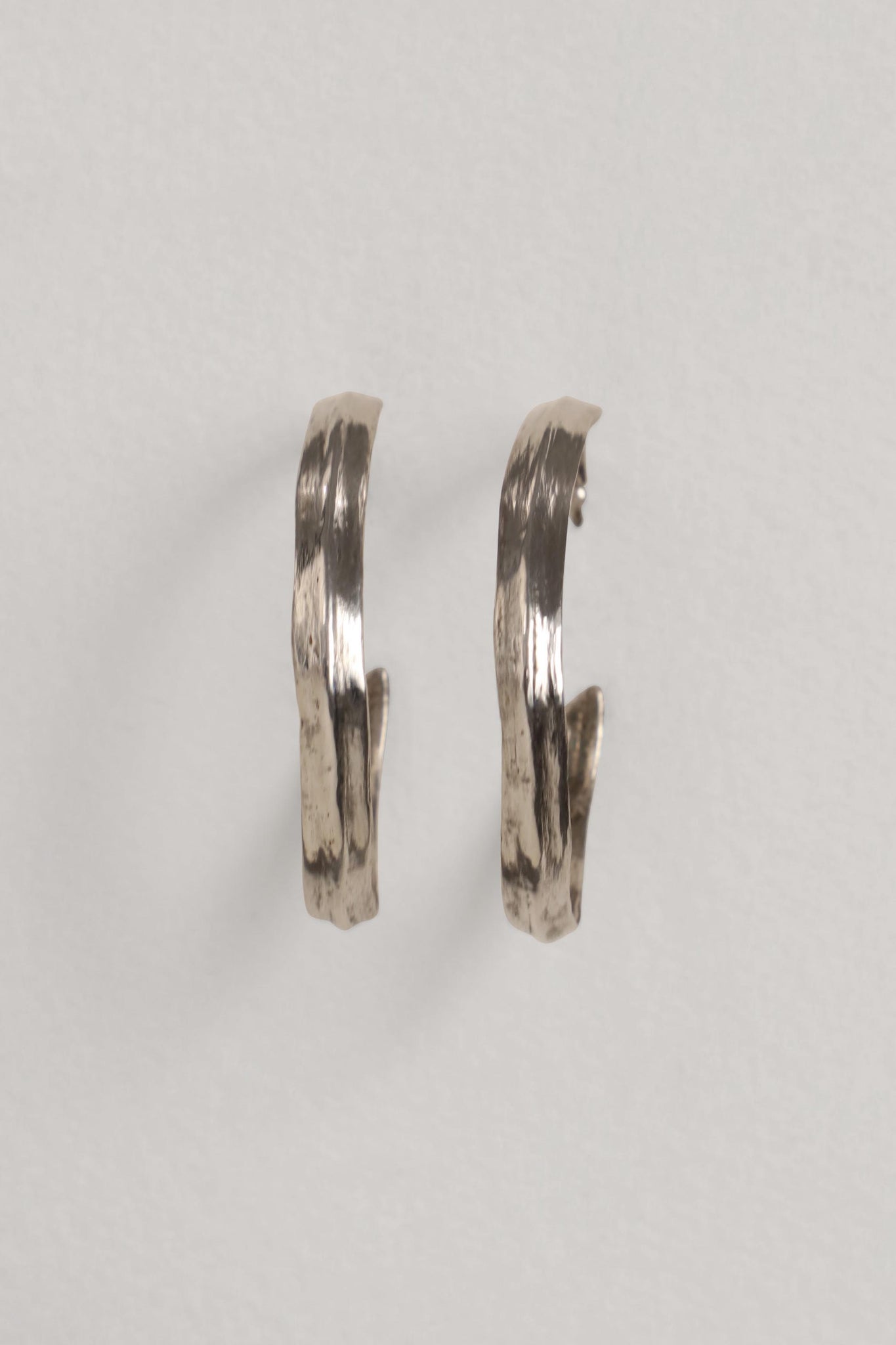 Large Creole Sterling Silver Earring